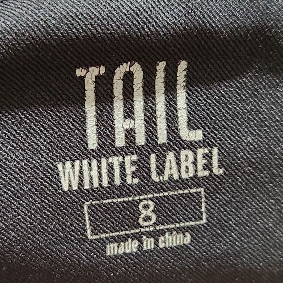 Tail White Label Capri Size 8 Black Stretch With Pockets - Picture 9 of 13